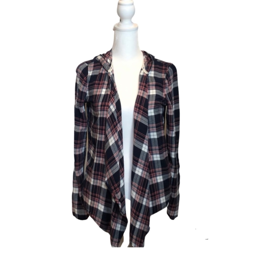 Roxy Plaid Flannel Cardigan